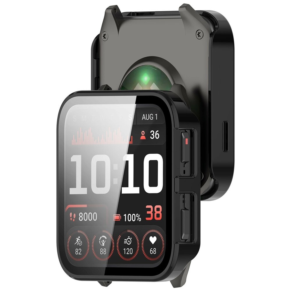 Garmin Venu X1 Heldækkende cover med indbygget skærmbeskytter, Sort