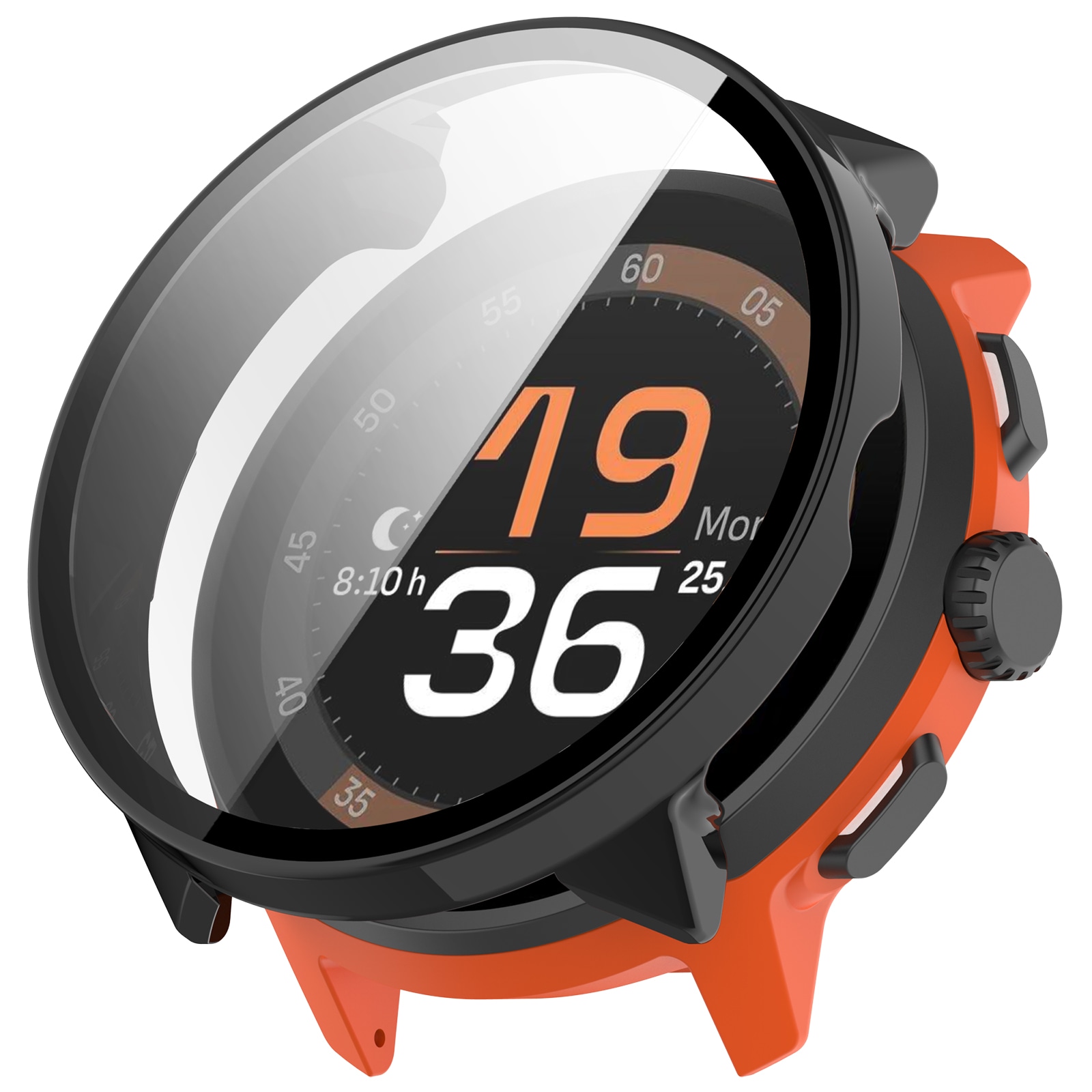 Suunto Run Heldækkende cover med indbygget skærmbeskytter, Sort