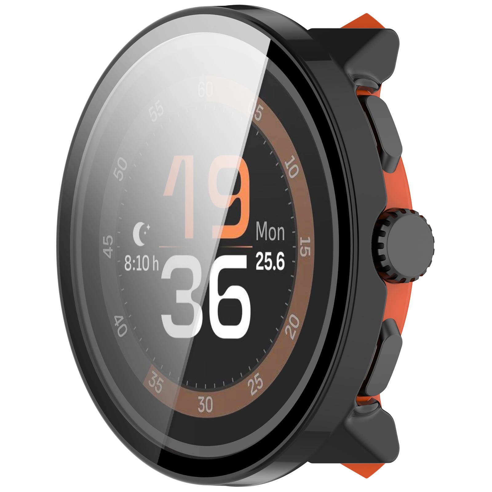 Suunto Run Heldækkende cover med indbygget skærmbeskytter, Sort