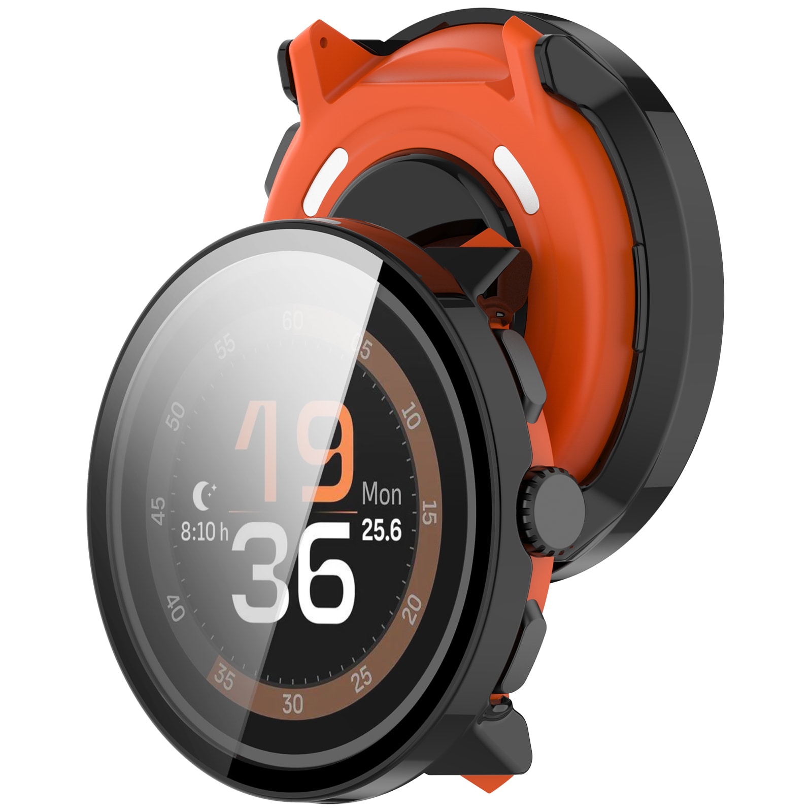 Suunto Run Heldækkende cover med indbygget skærmbeskytter, Sort