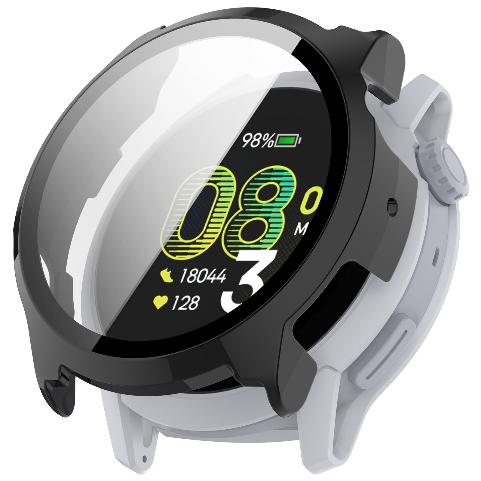 Coros Pace 4 Heldækkende cover med indbygget skærmbeskytter, Sort