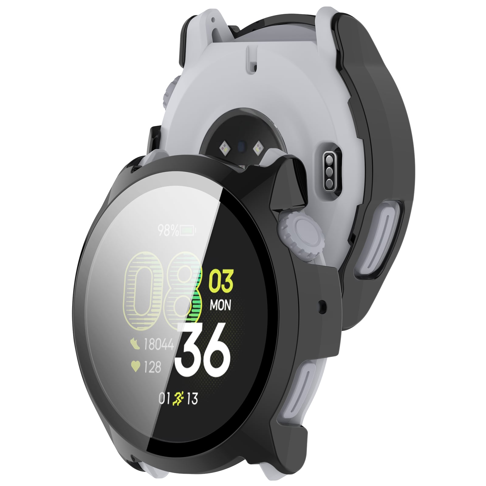 Coros Pace 4 Heldækkende cover med indbygget skærmbeskytter, Sort