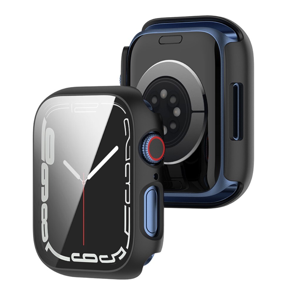 Apple Watch Series 8 45mm Heldækkende cover med indbygget skærmbeskytter, Sort