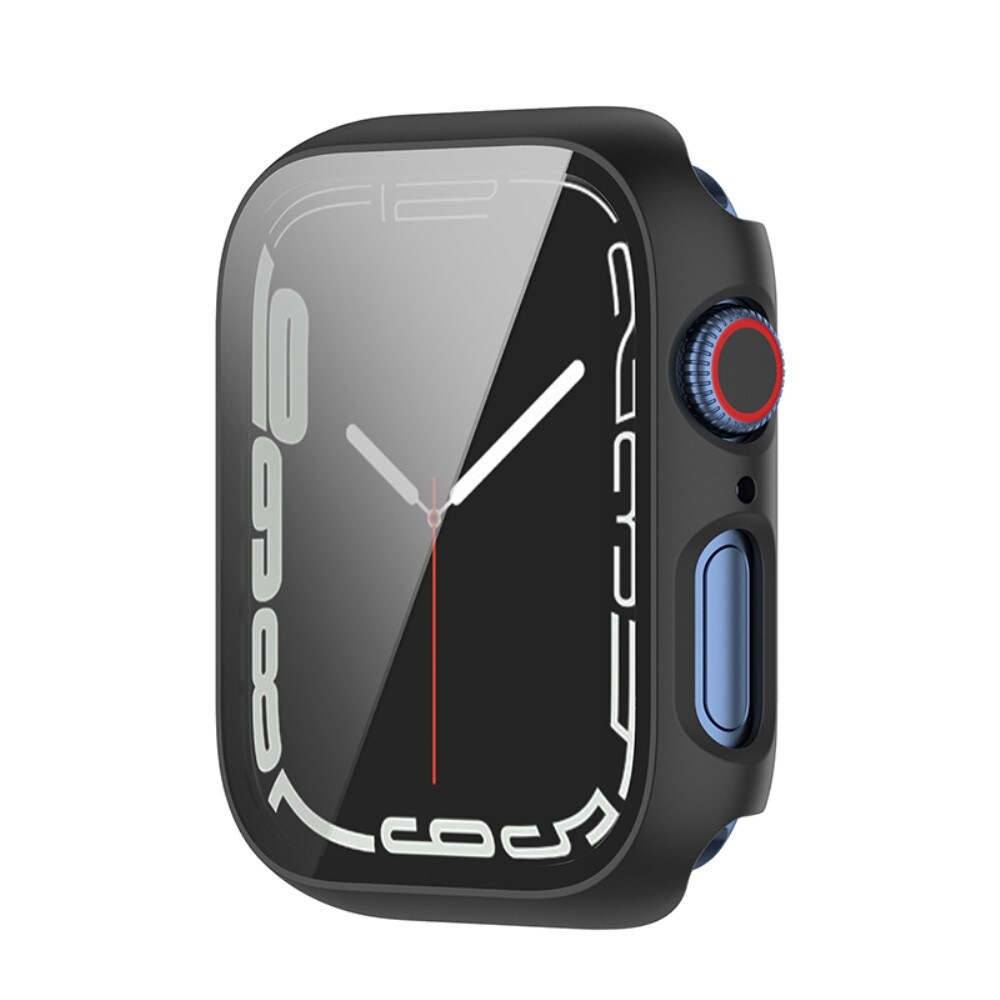 Apple Watch Series 8 45mm Heldækkende cover med indbygget skærmbeskytter, Sort