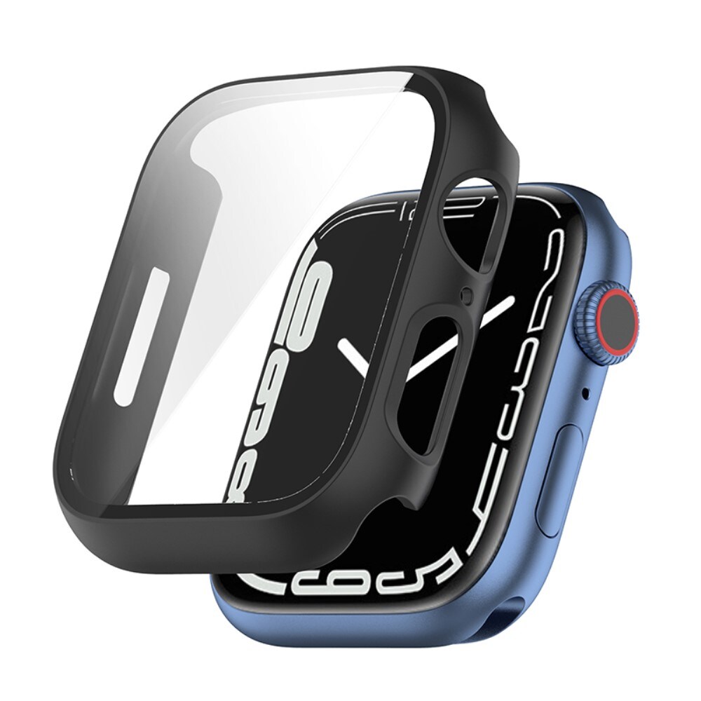 Apple Watch Series 4-6 44mm Heldækkende cover med indbygget skærmbeskytter, Sort