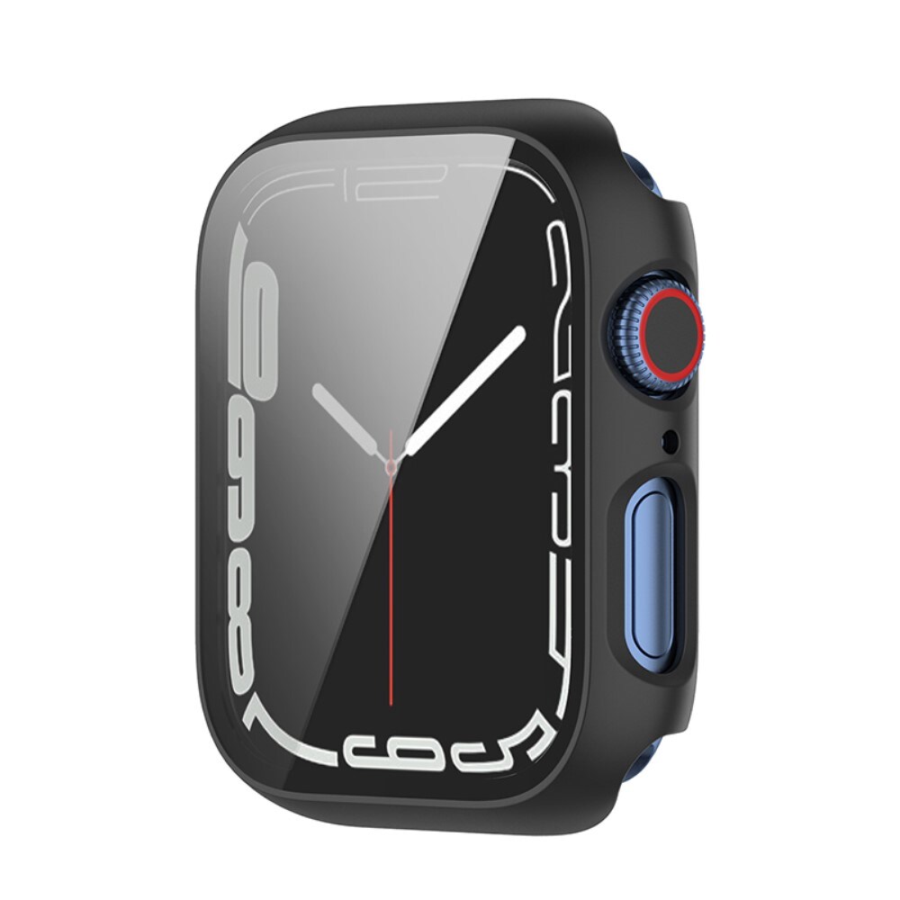 Apple Watch Series 7 41mm Heldækkende cover med indbygget skærmbeskytter, Sort