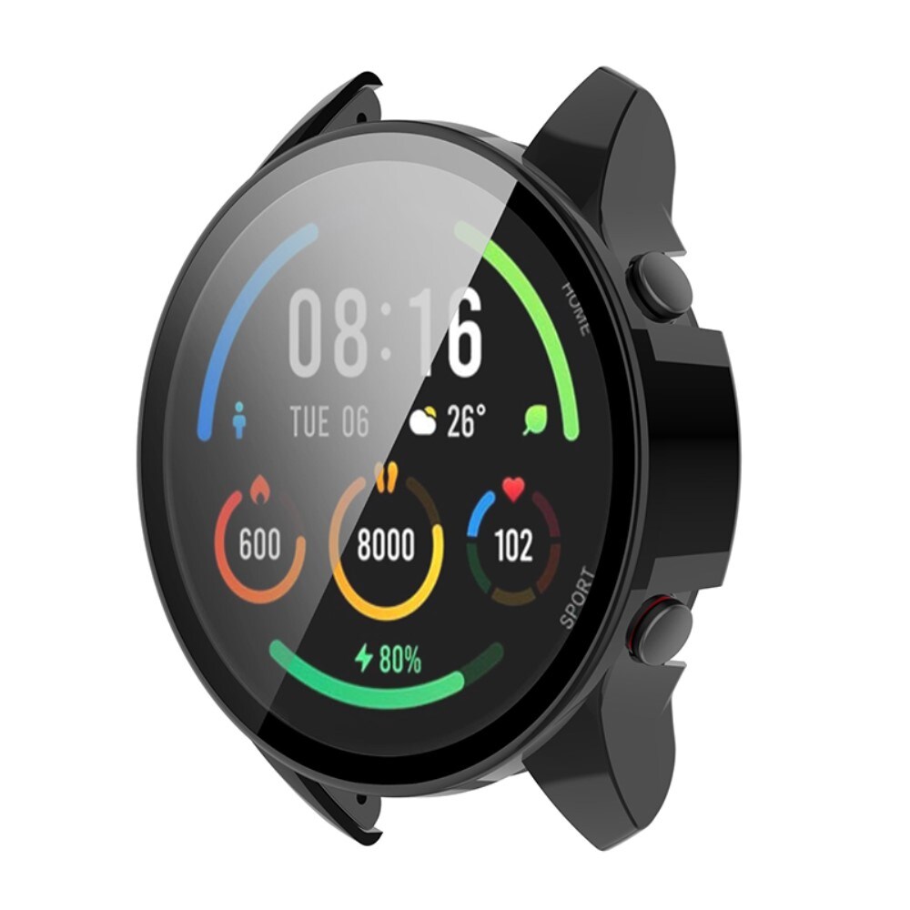 Xiaomi Mi Watch Heldækkende cover med indbygget skærmbeskytter, Sort