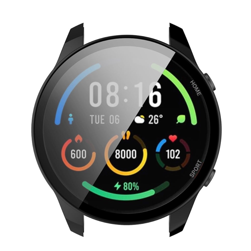 Xiaomi Mi Watch Heldækkende cover med indbygget skærmbeskytter, Sort