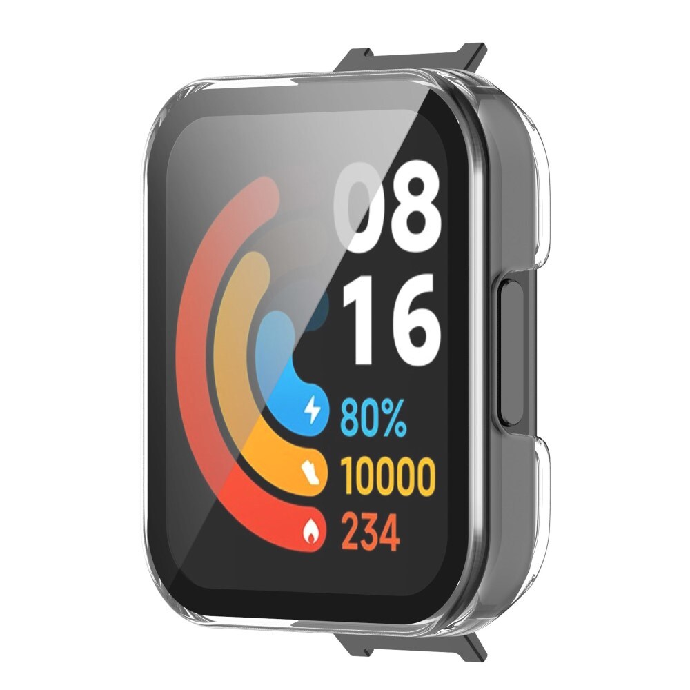 Xiaomi Redmi Watch 2 Lite Heldækkende cover med indbygget skærmbeskytter, Gennemsigtig