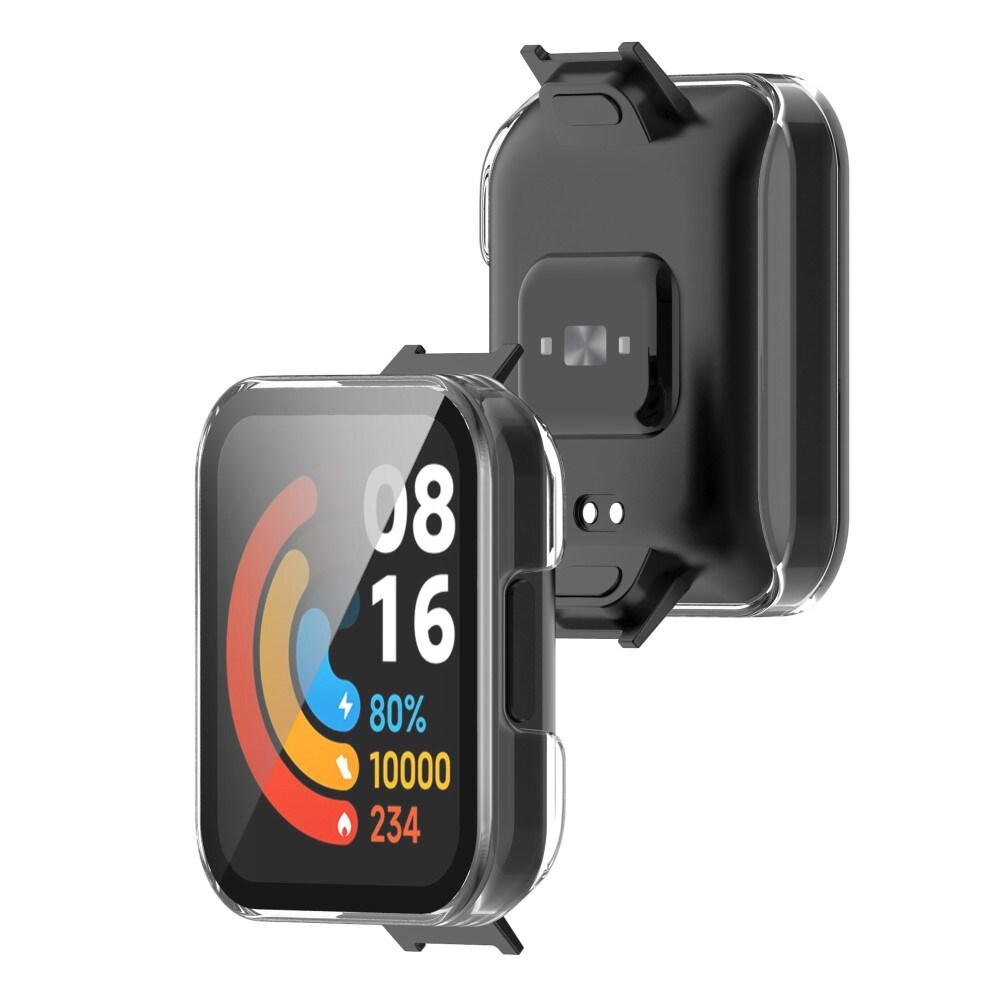 Xiaomi Redmi Watch 2 Lite Heldækkende cover med indbygget skærmbeskytter, Gennemsigtig