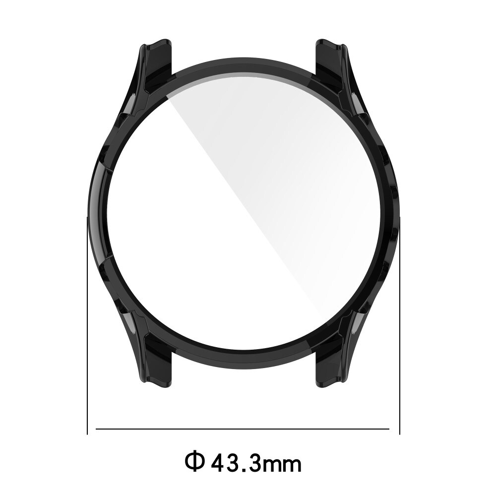Garmin Forerunner 255S Heldækkende cover med indbygget skærmbeskytter, Sort