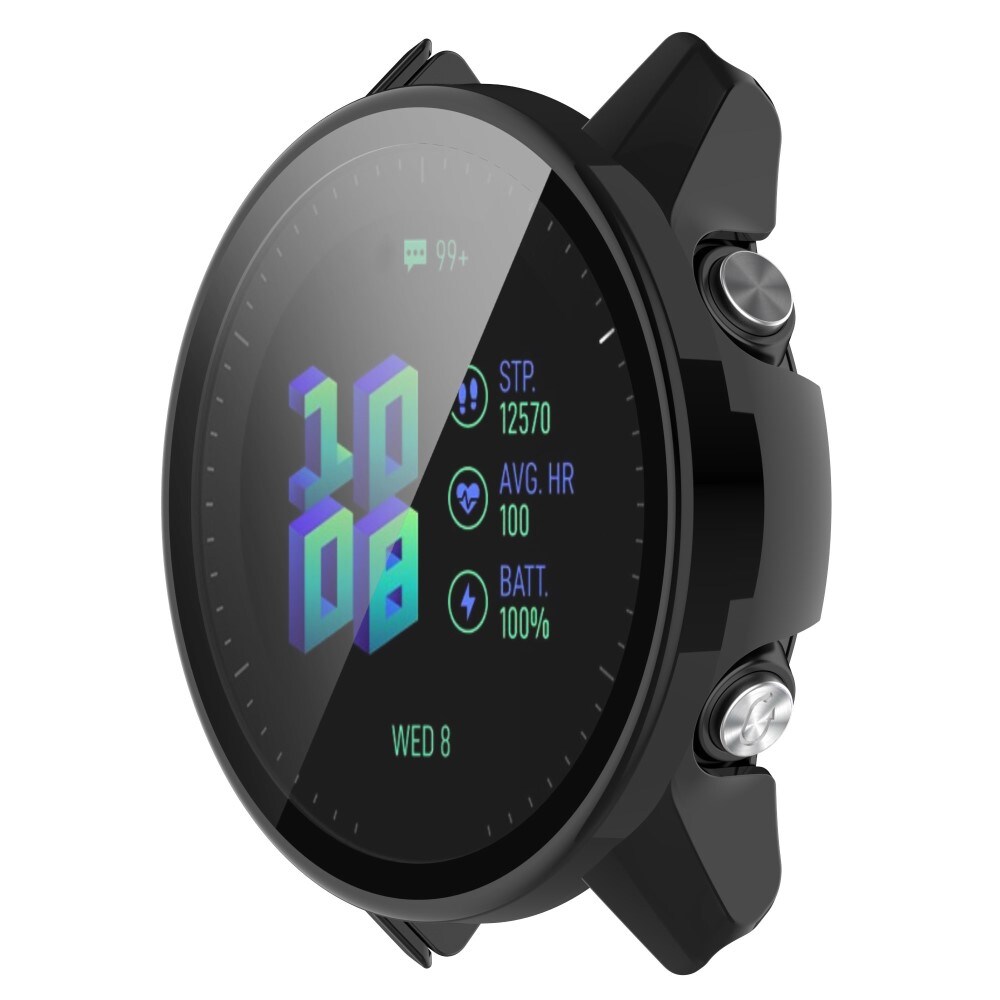 Garmin Forerunner 955 Heldækkende cover med indbygget skærmbeskytter, Sort