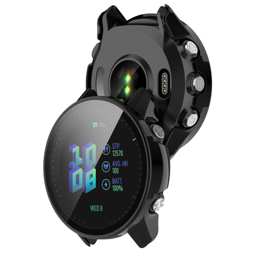 Garmin Forerunner 955 Heldækkende cover med indbygget skærmbeskytter, Sort