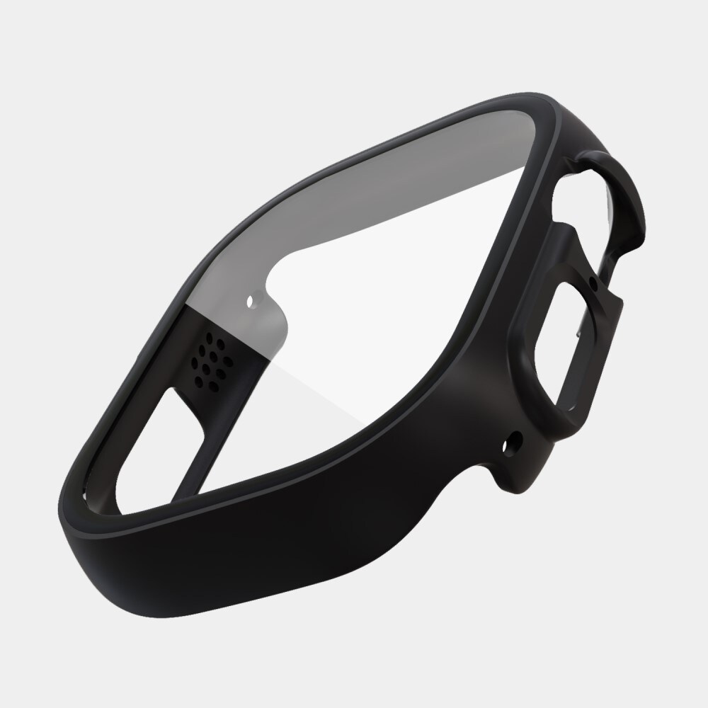 Apple Watch Ultra 49mm 1st Gen Heldækkende cover med indbygget skærmbeskytter, Sort