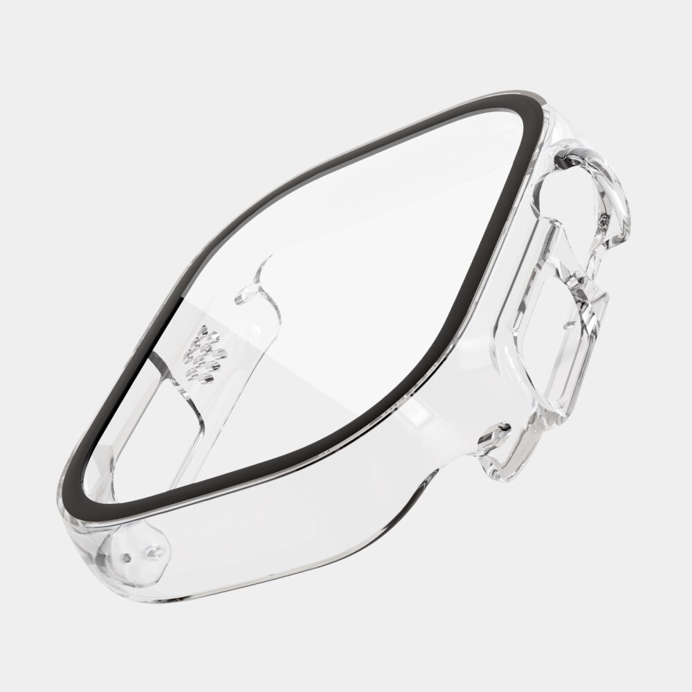 Apple Watch Ultra 49mm 3rd Gen Heldækkende cover med indbygget skærmbeskytter, Gennemsigtig