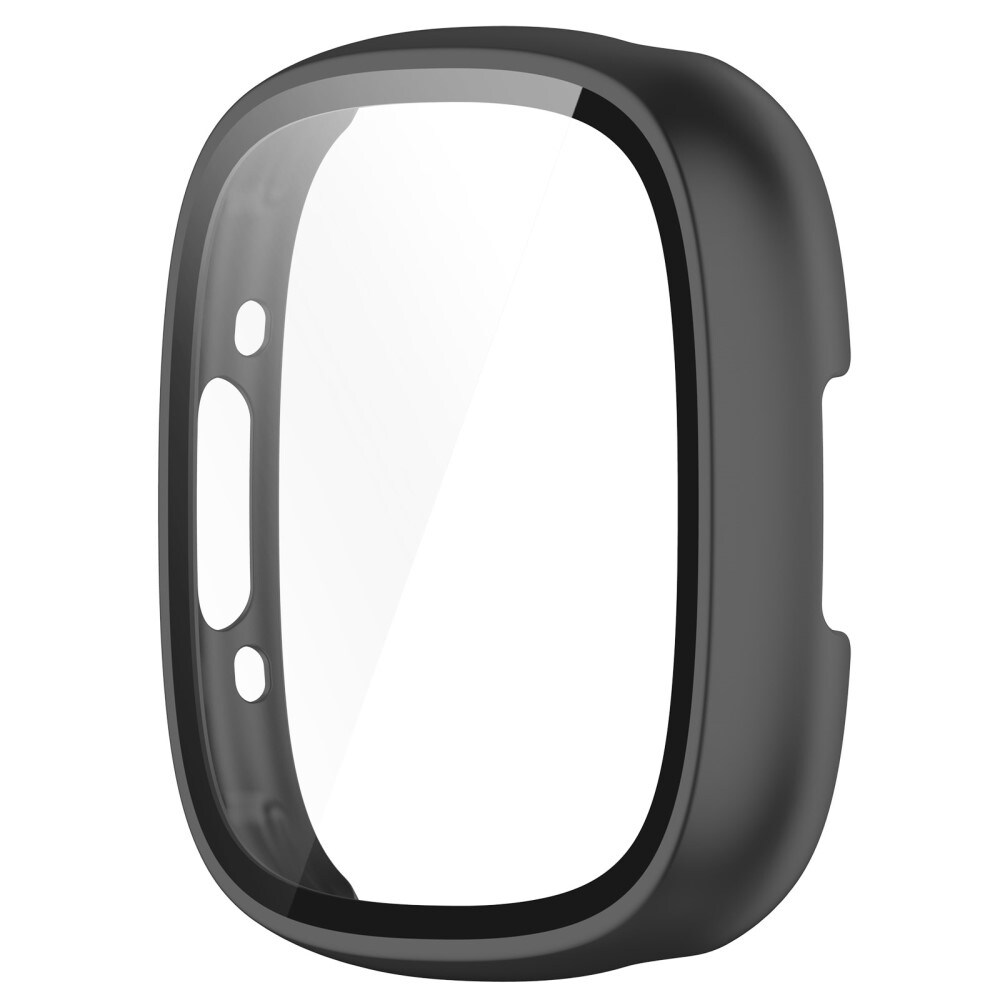 Fitbit Sense 2 Heldækkende cover med indbygget skærmbeskytter, Sort