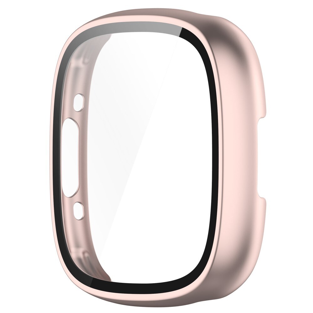 Fitbit Sense 2 Heldækkende cover med indbygget skærmbeskytter, Rose guld