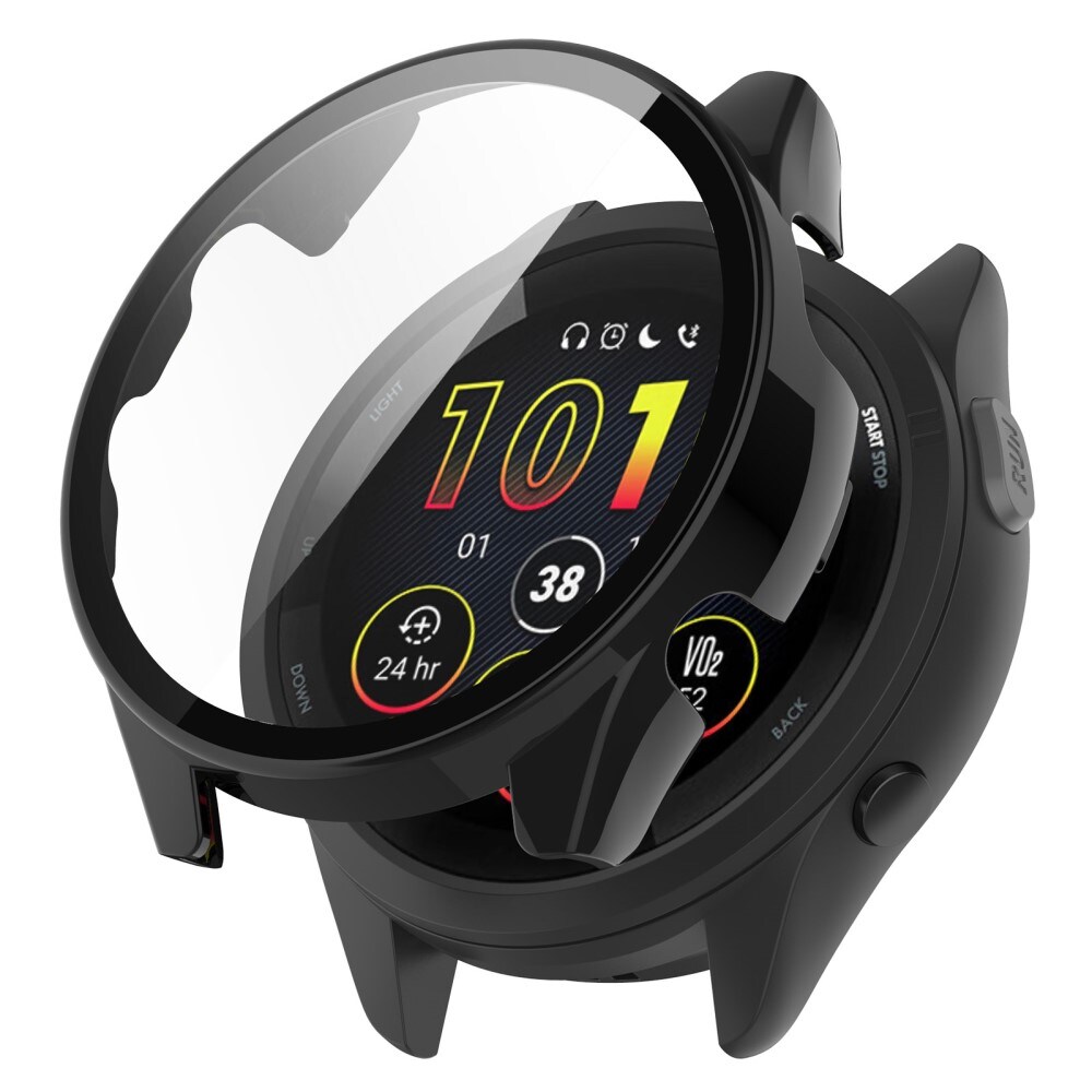 Garmin Forerunner 265 Heldækkende cover med indbygget skærmbeskytter, Sort