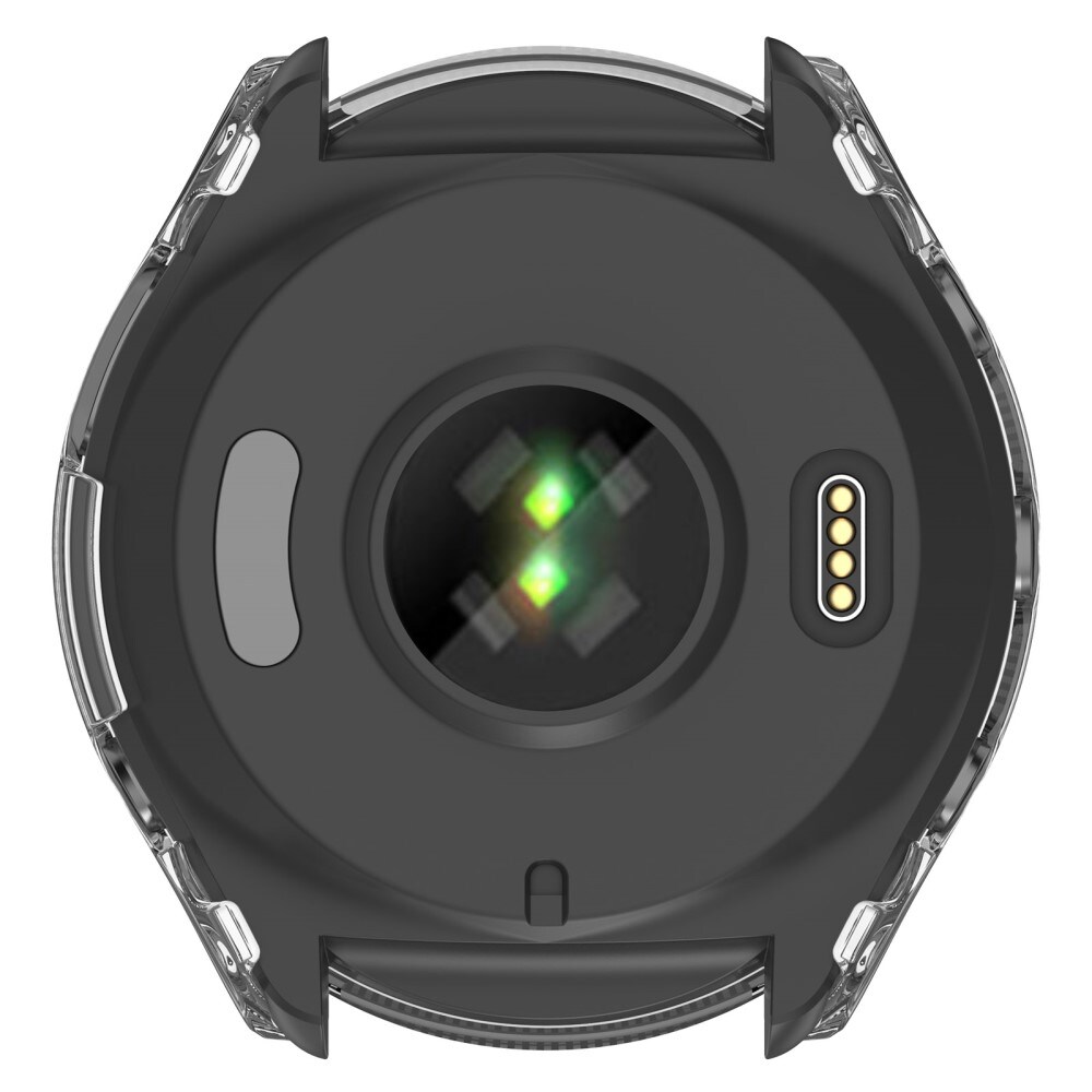 Garmin Forerunner 965 Heldækkende cover med indbygget skærmbeskytter, Gennemsigtig