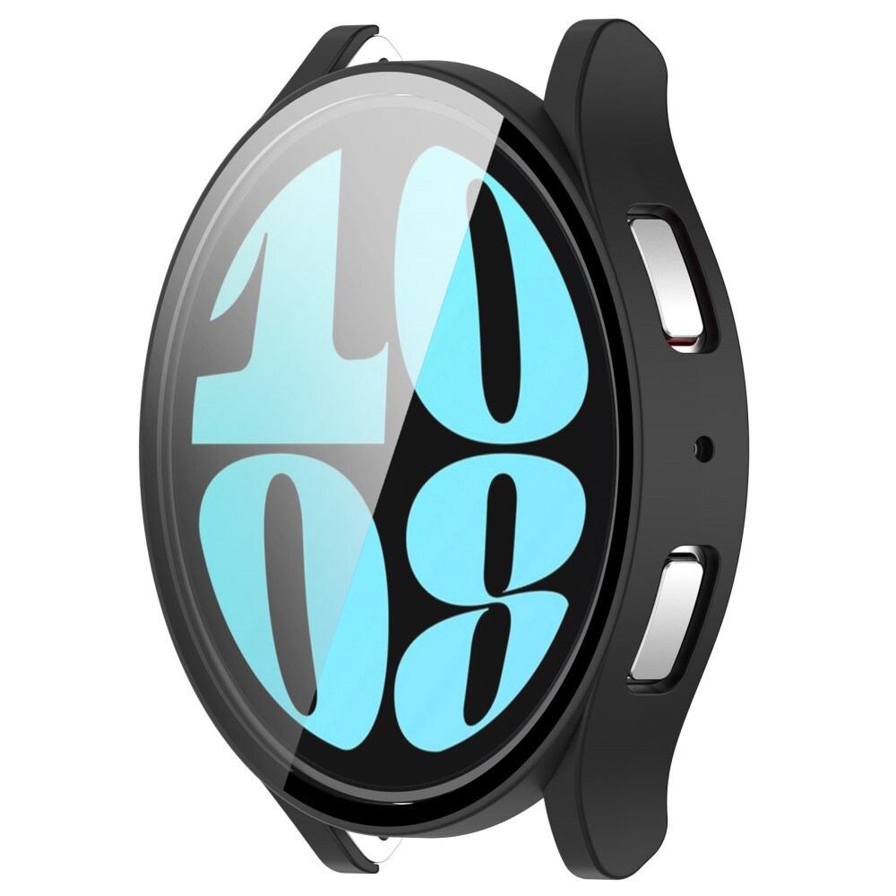 Samsung Galaxy Watch 6 40mm Heldækkende cover med indbygget skærmbeskytter, Sort