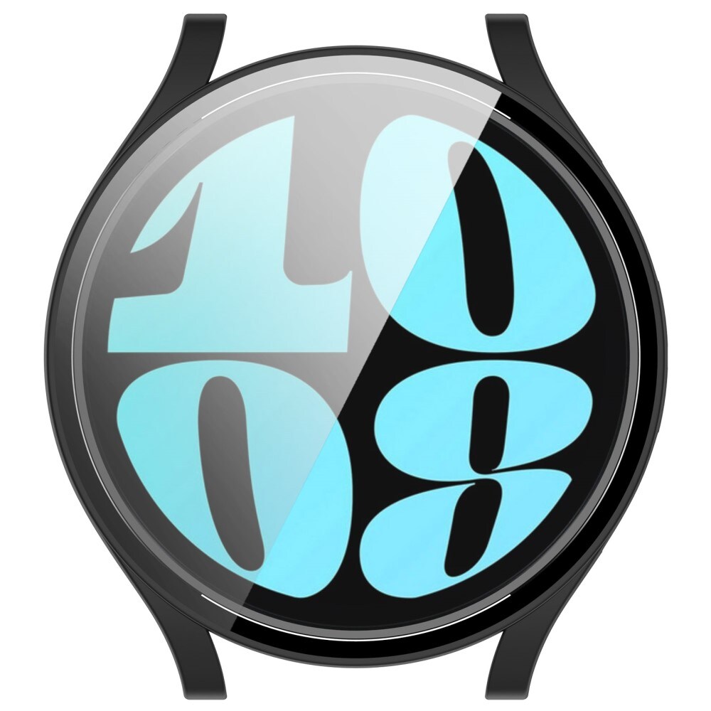 Samsung Galaxy Watch 6 40mm Heldækkende cover med indbygget skærmbeskytter, Sort