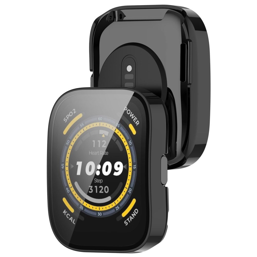 Amazfit Bip 5 Heldækkende cover med indbygget skærmbeskytter, Sort