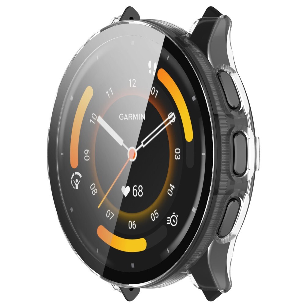 Garmin Venu 3s Heldækkende cover med indbygget skærmbeskytter, Gennemsigtig