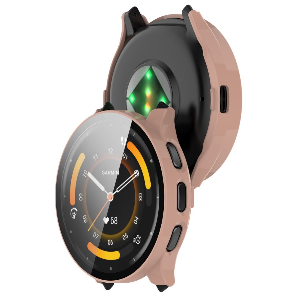 Garmin Venu 3s Heldækkende cover med indbygget skærmbeskytter, Lyserød