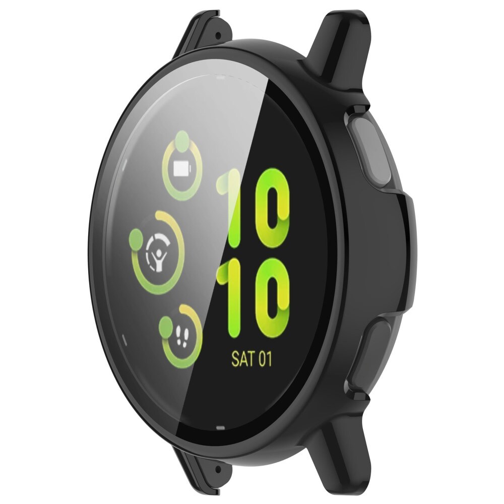 Garmin Vivoactive 5 Heldækkende cover med indbygget skærmbeskytter, Sort