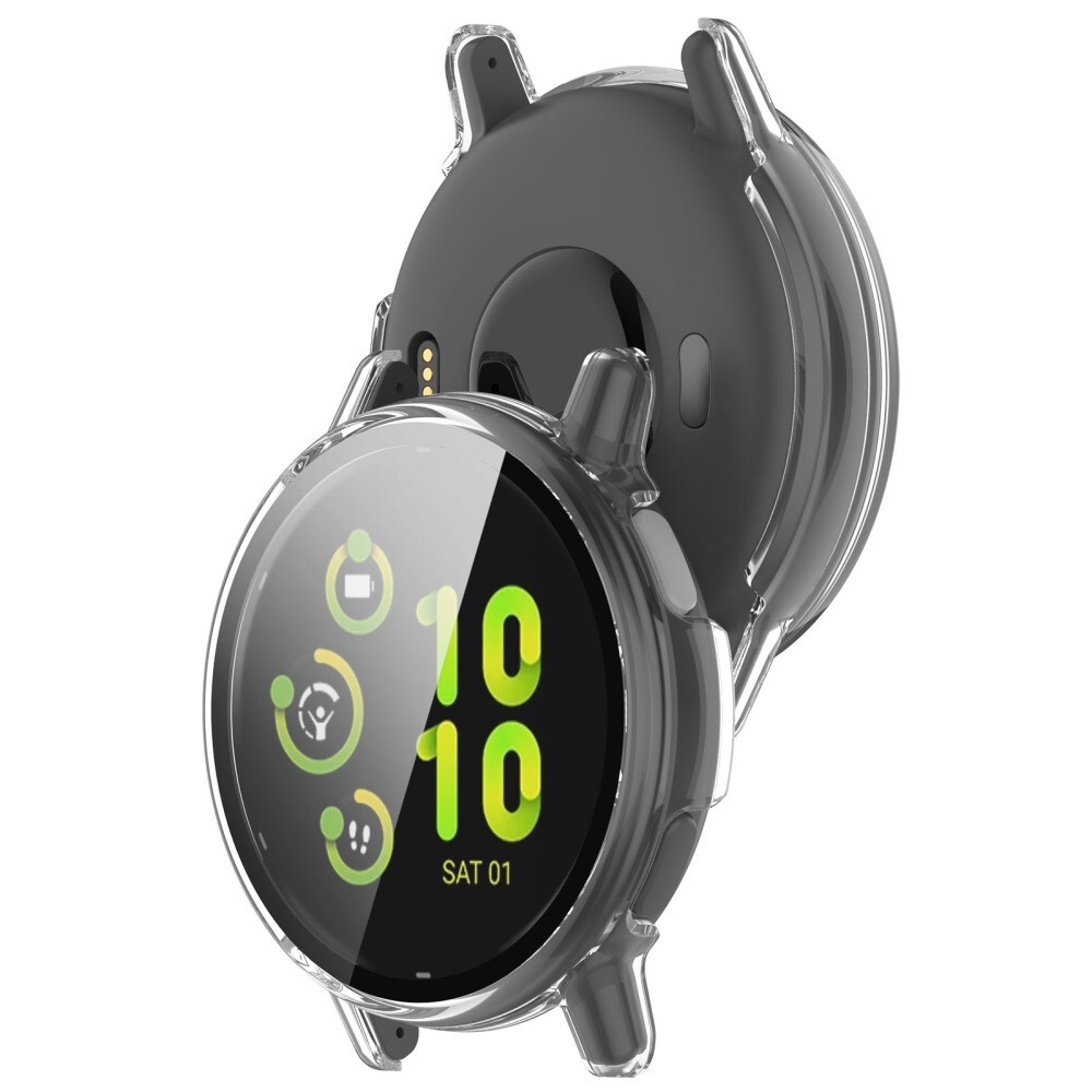 Garmin Vivoactive 5 Heldækkende cover med indbygget skærmbeskytter, Gennemsigtig