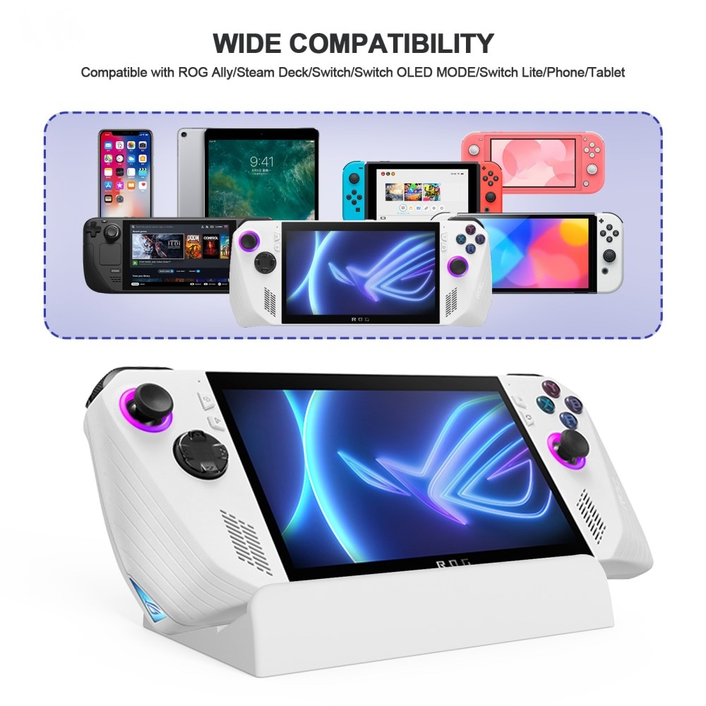 Nintendo Switch Praktisk bordsholder, Hvid