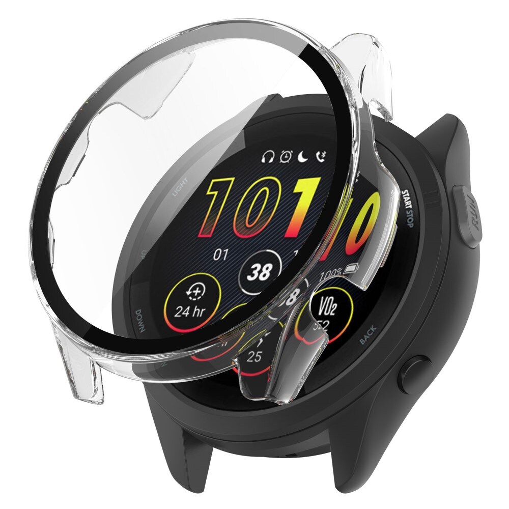 Garmin Forerunner 165 Heldækkende cover med indbygget skærmbeskytter, Gennemsigtig