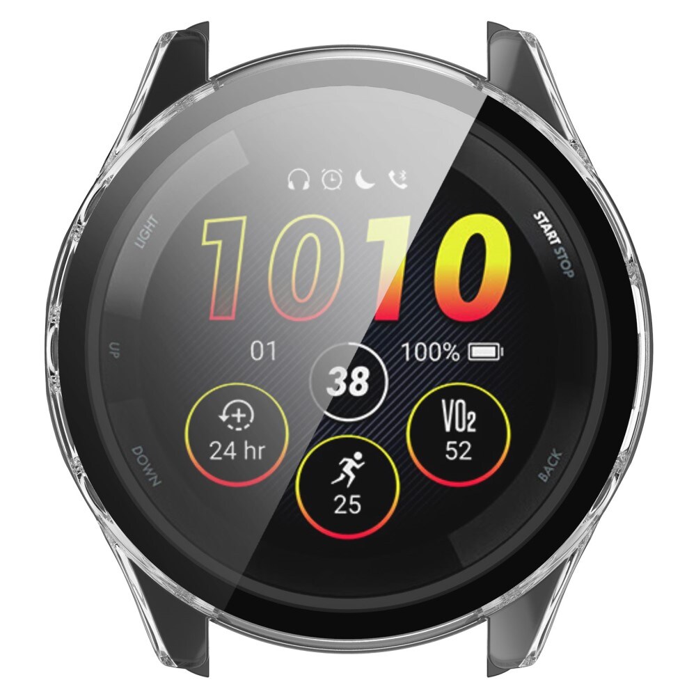 Garmin Forerunner 165 Heldækkende cover med indbygget skærmbeskytter, Gennemsigtig