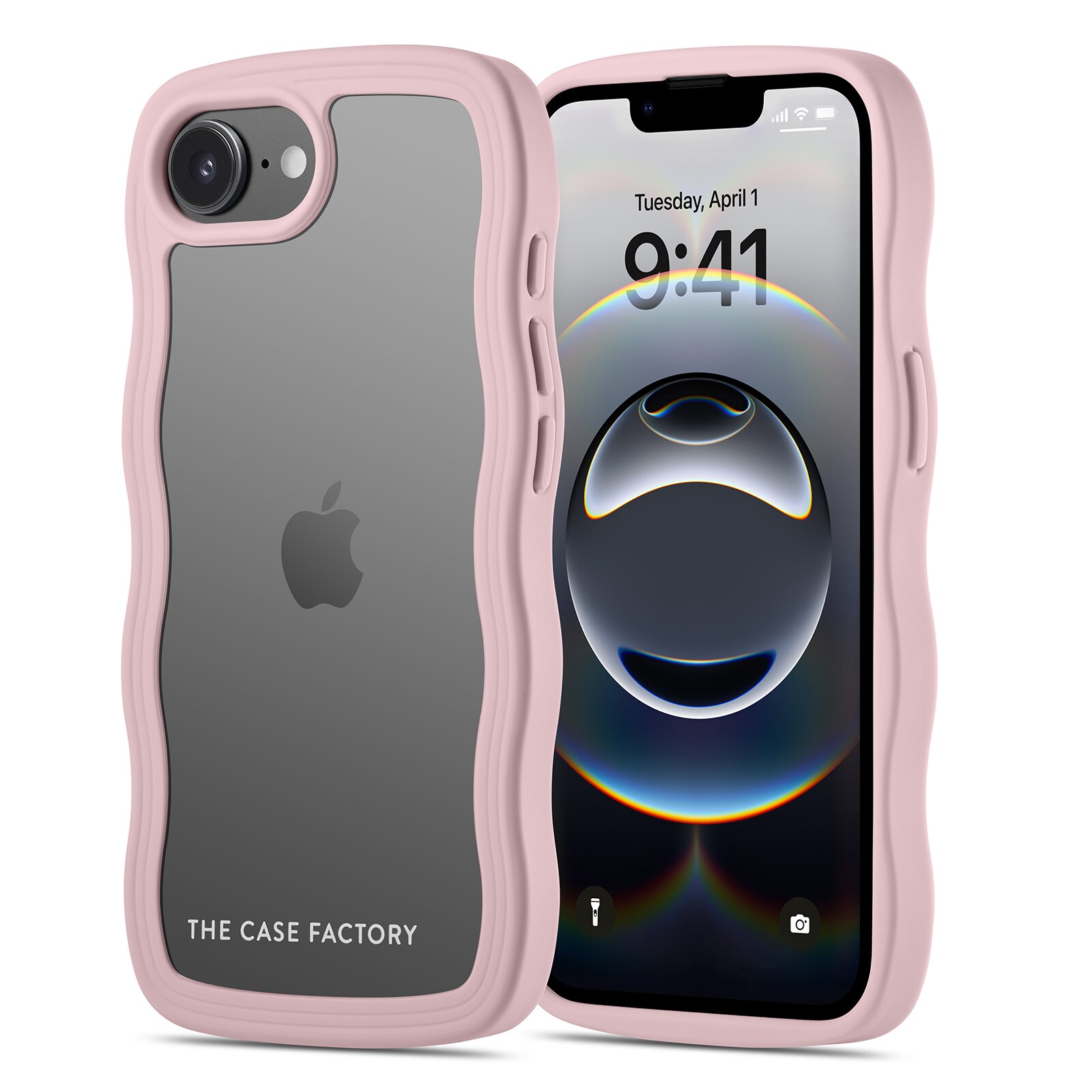 iPhone 16e The Wave Case, Lyserød