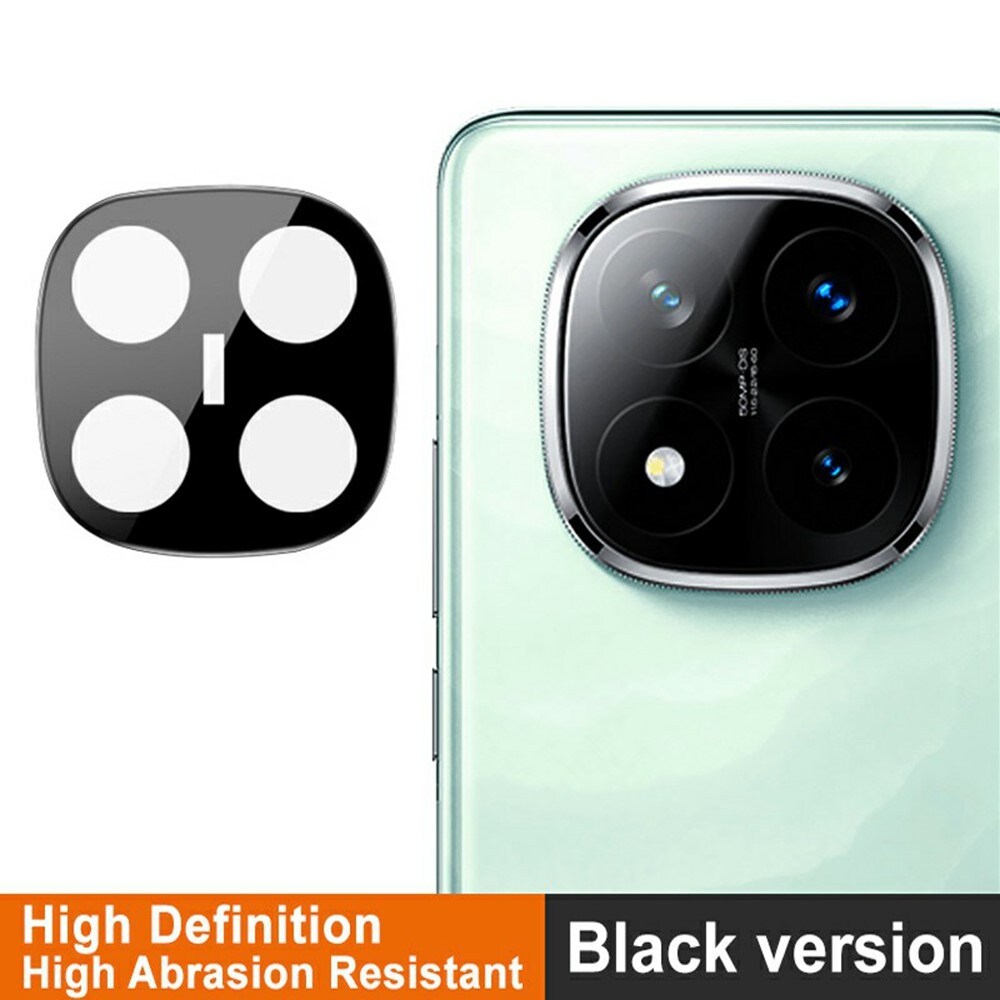 Xiaomi Redmi Note 14 Pro Plus Kamerabeskyttelse i glas, Sort