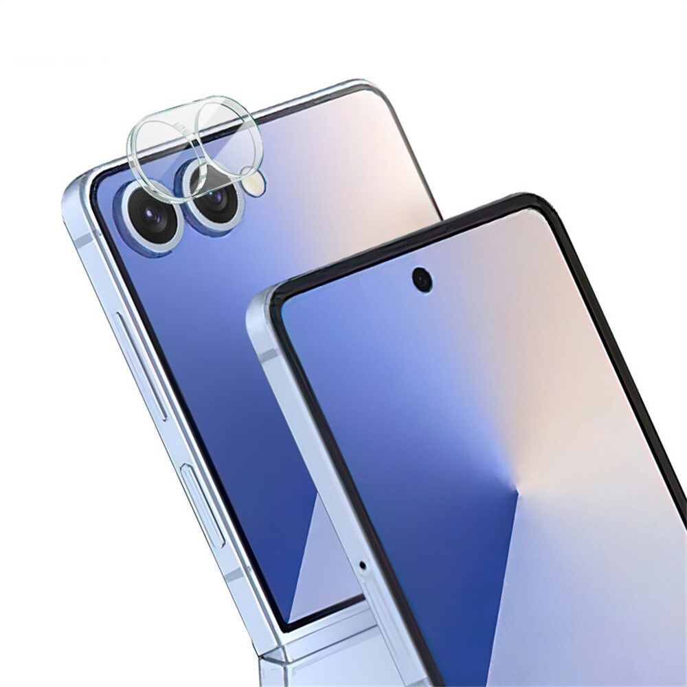 Samsung Galaxy Z Flip 7 Kamerabeskyttelse i glas, Gennemsigtig