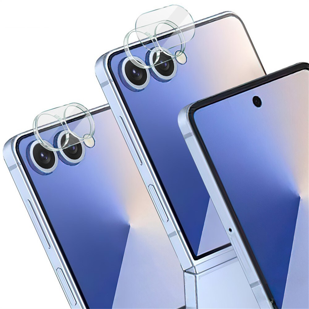 Samsung Galaxy Z Flip 7 Kamerabeskyttelse i glas, Gennemsigtig