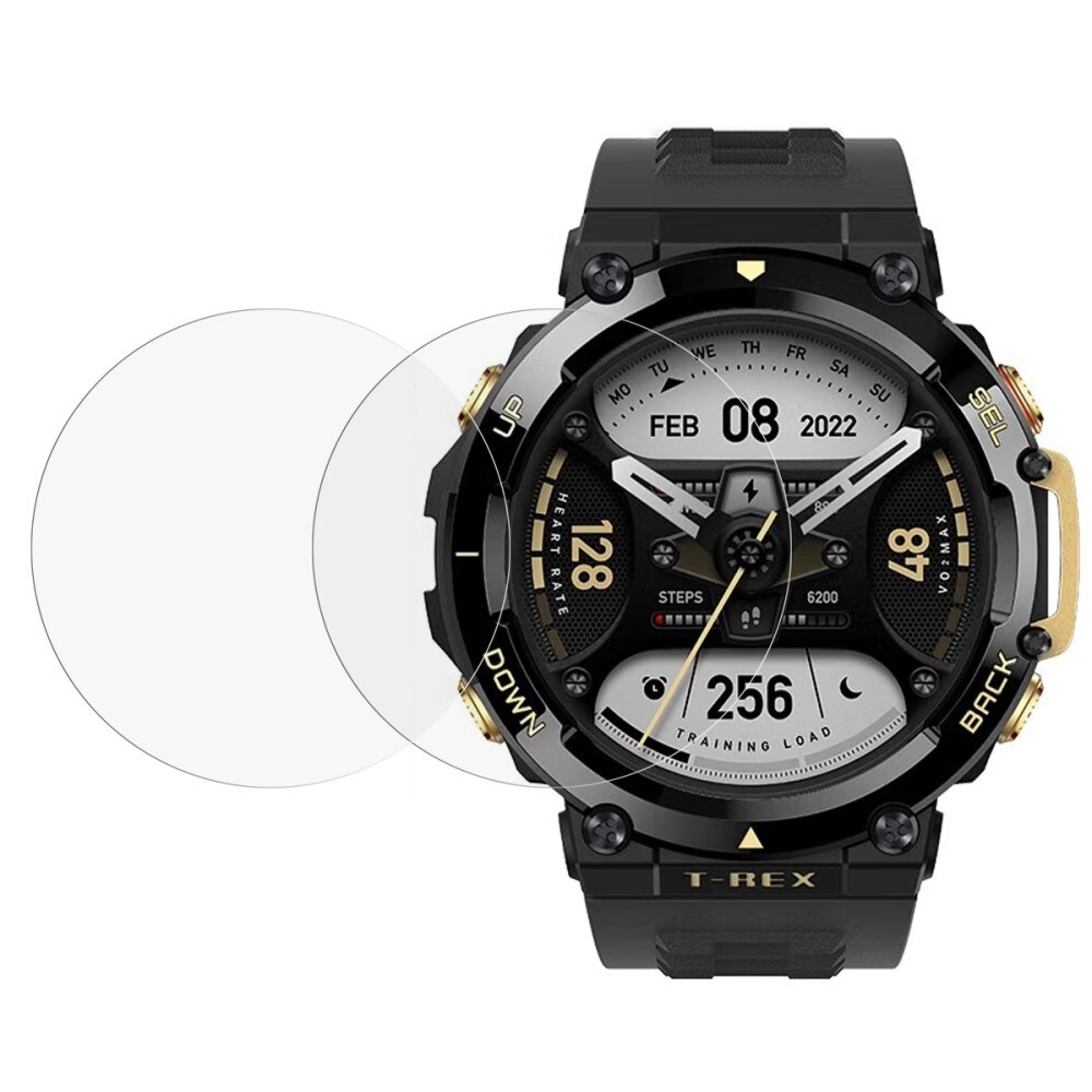 Amazfit T-Rex 2 2-pak skærmbeskyttelse i hærdet glas