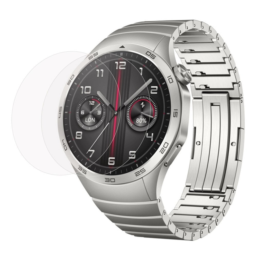 Huawei Watch GT 4 46mm 2-pak skærmbeskyttelse i hærdet glas