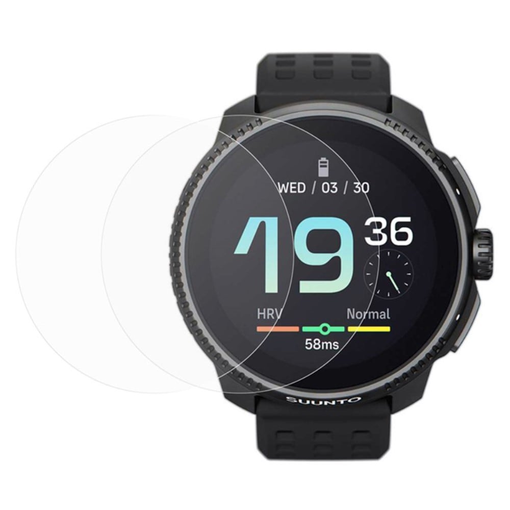 Suunto Race 2-pak skærmbeskyttelse i hærdet glas