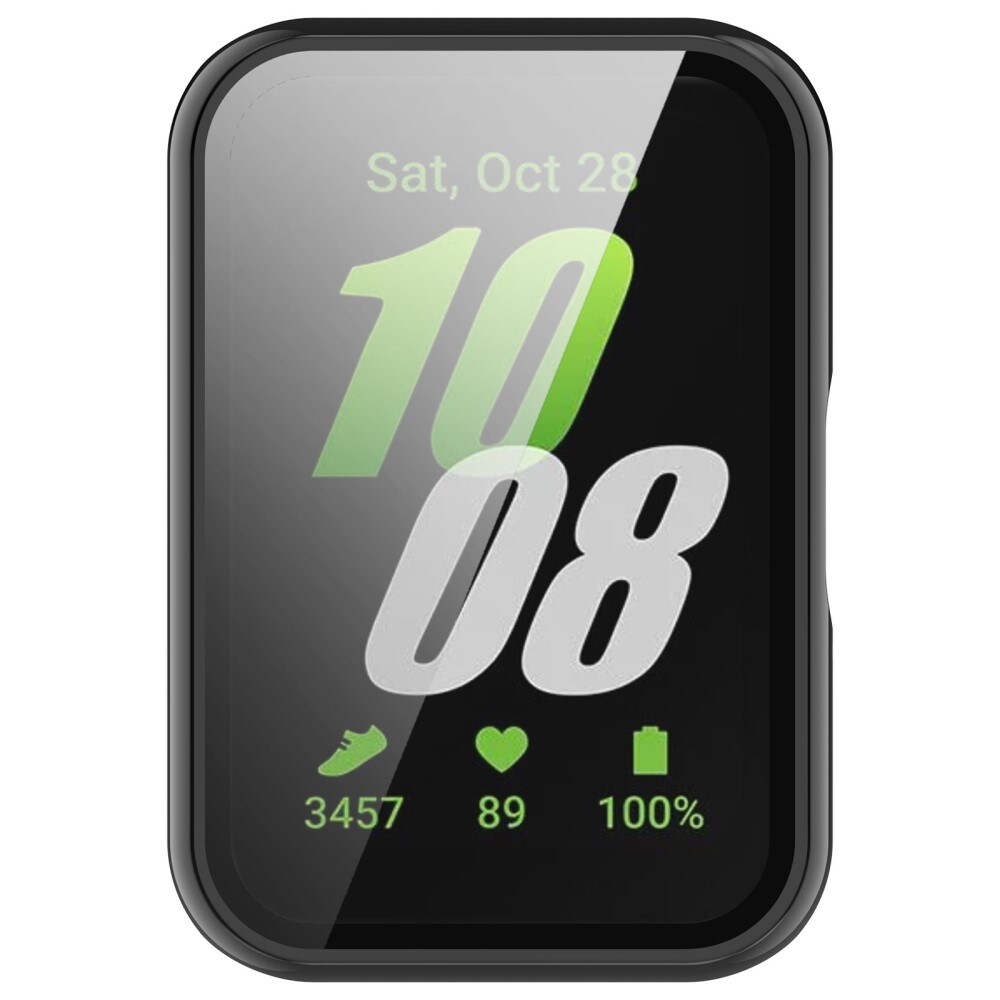 Samsung Galaxy Fit 3 Heldækkende cover med indbygget skærmbeskytter, Sort