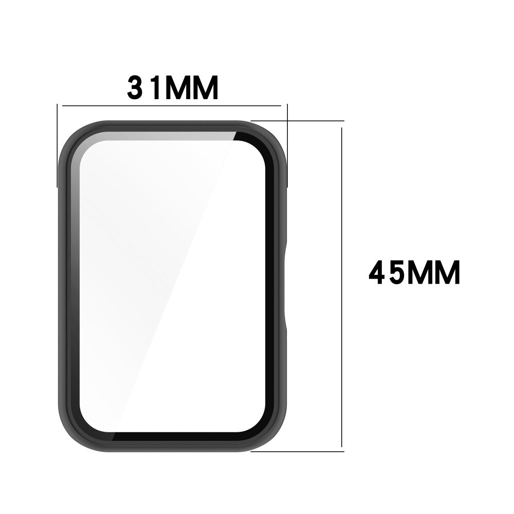 Samsung Galaxy Fit 3 Heldækkende cover med indbygget skærmbeskytter, Sort