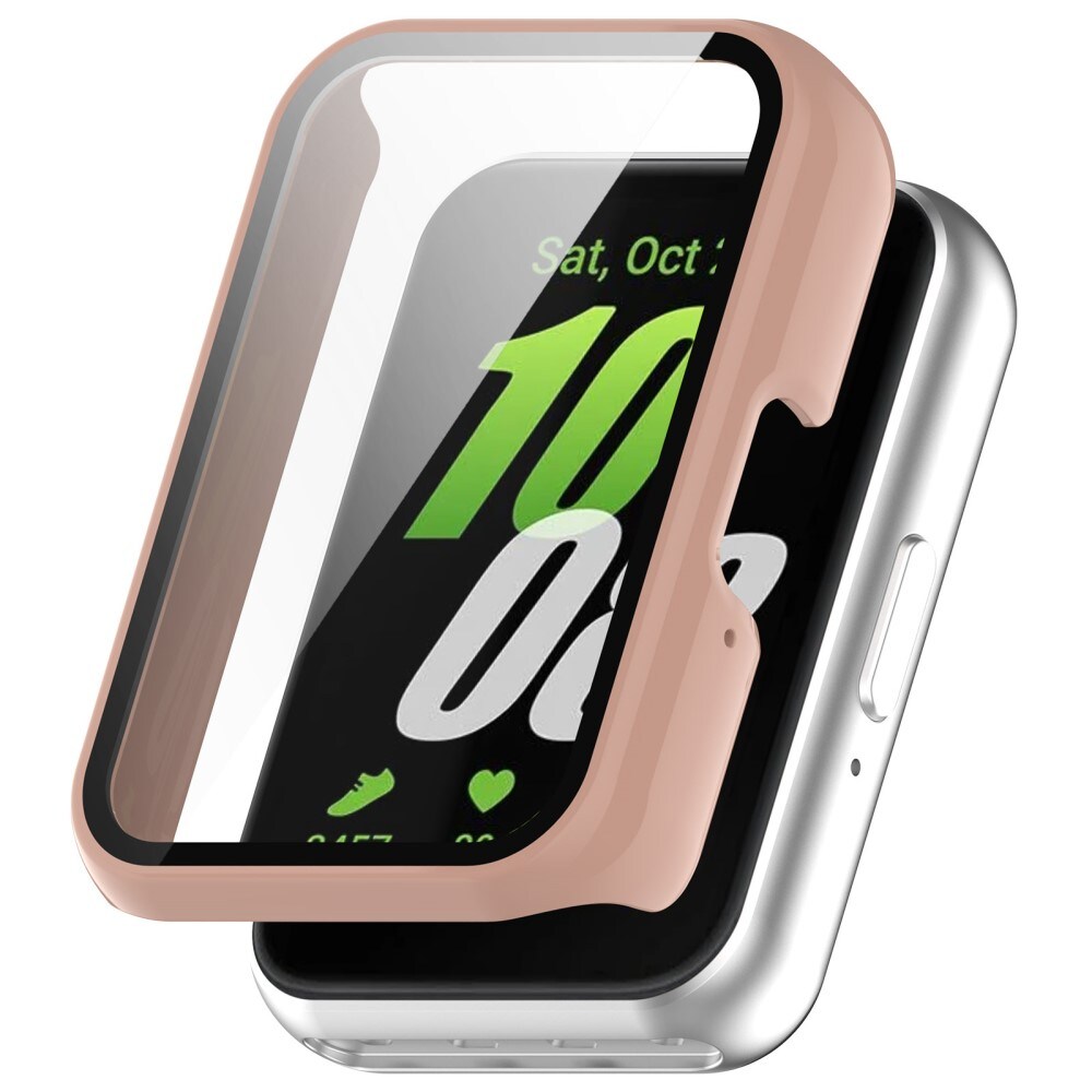 Samsung Galaxy Fit 3 Heldækkende cover med indbygget skærmbeskytter, Lyserød