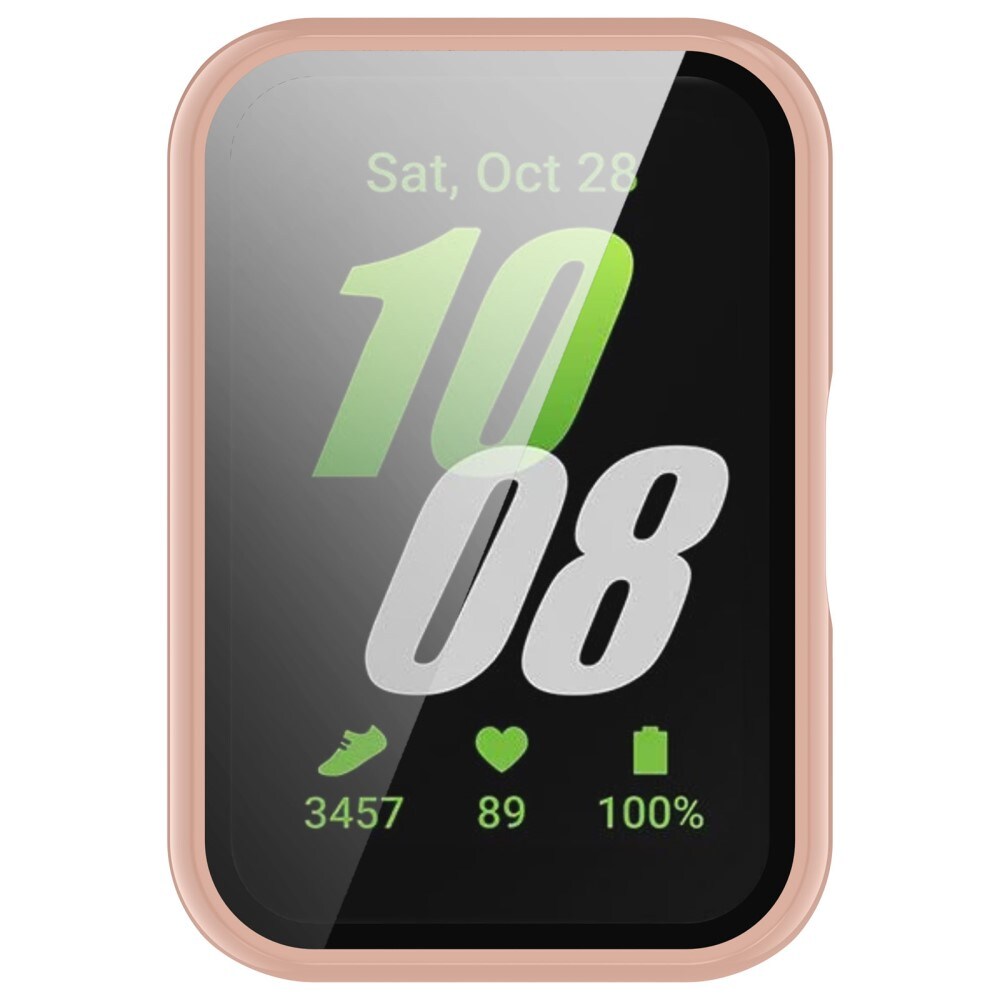 Samsung Galaxy Fit 3 Heldækkende cover med indbygget skærmbeskytter, Lyserød