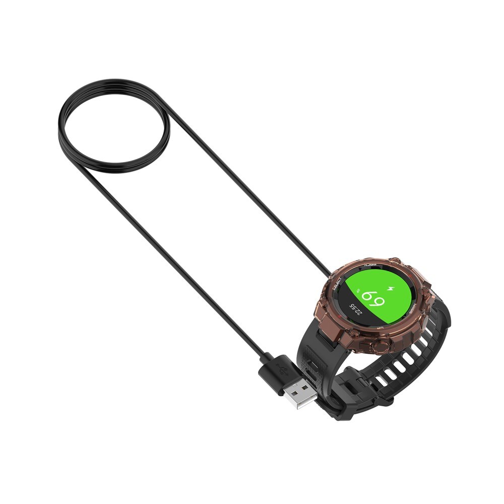 Amazfit T-Rex Magnetisk opladningskabel 1m, Sort