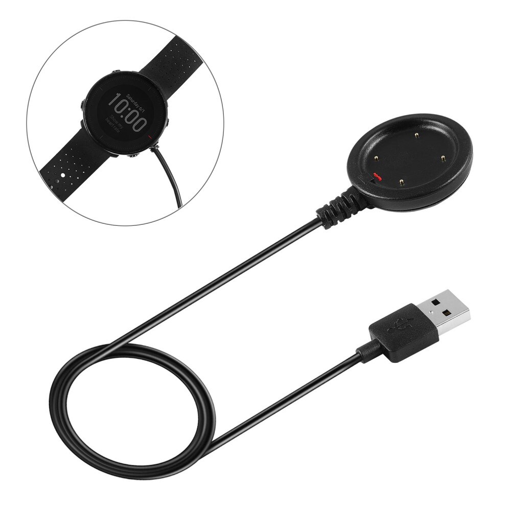 Polar Vantage M2 Magnetisk opladningskabel 1m, Sort