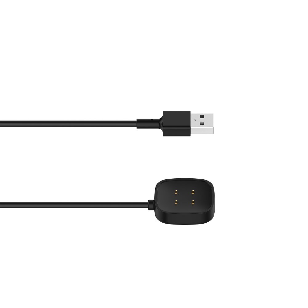 Fitbit Versa 3 Magnetisk opladningskabel 1m, Sort