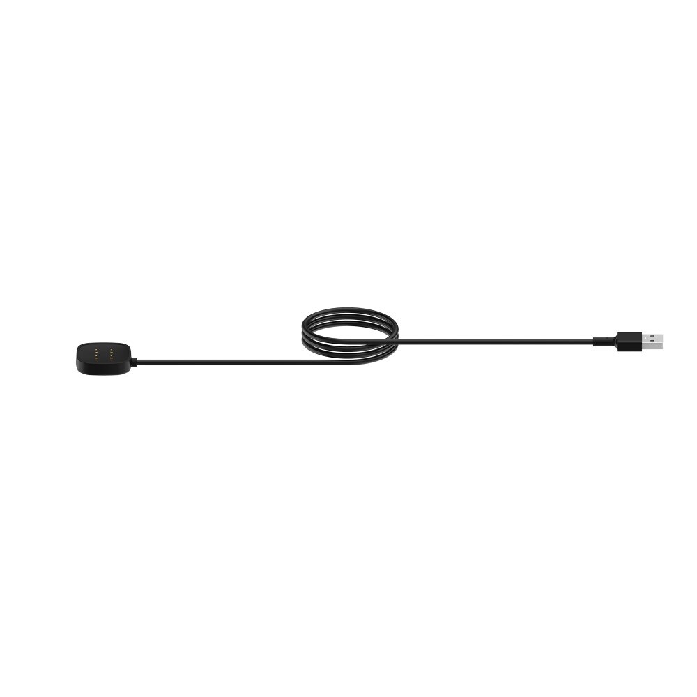 Fitbit Versa 3 Magnetisk opladningskabel 1m, Sort