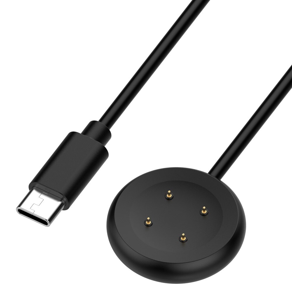 Google Pixel Watch 3 41mm Magnetisk opladningskabel USB-C 1m, Sort