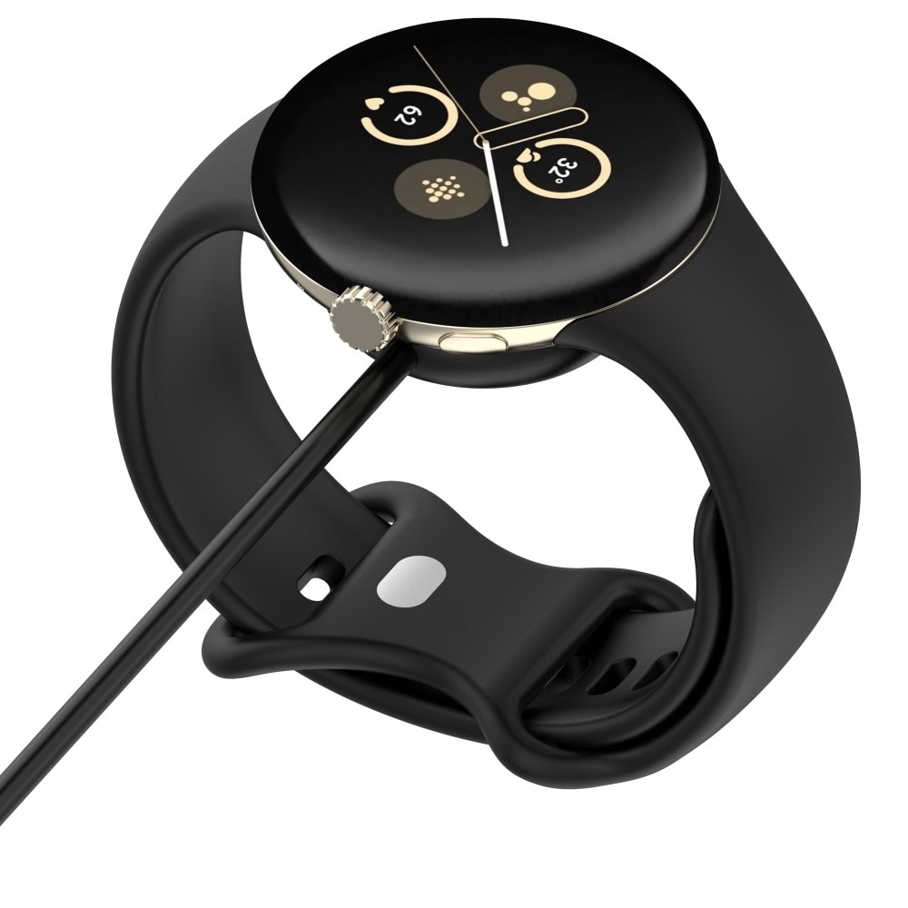 Google Pixel Watch 2 Magnetisk opladningskabel 1m, Sort
